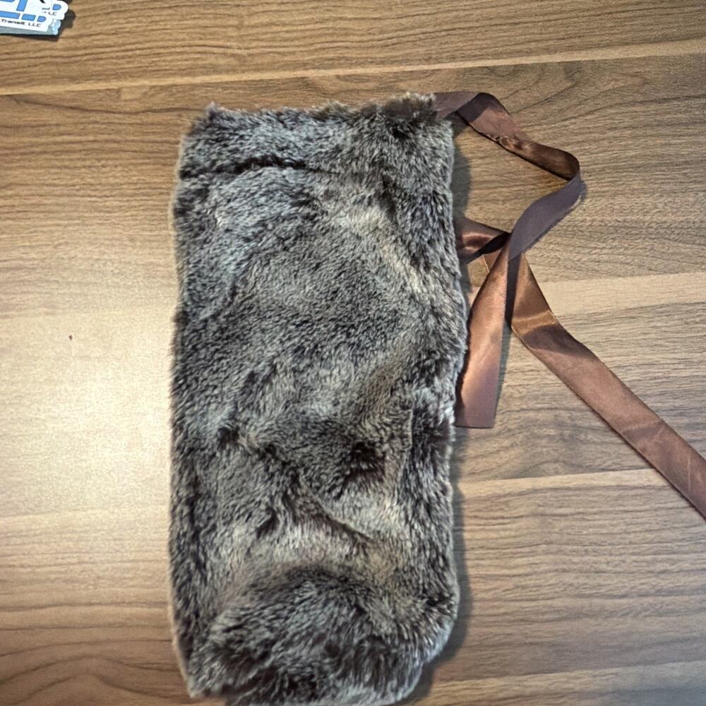 Nanette Lenore Faux Fur Wine Bottle Carrier / Holder